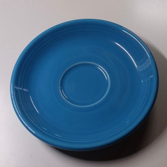 Fiesta Ware Peacock Blue Saucer Plate USA Homer Laughlin Replacement - Picture 1 of 4